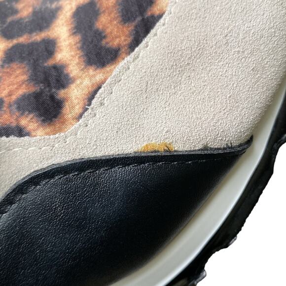 STEVE MADDEN Sneaker Women’s Size 10 Leopard Cliff Leather Safari - Picture 9 of 10